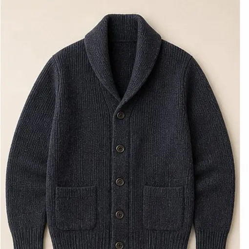 Shawl-Collar Cardigan — Small
