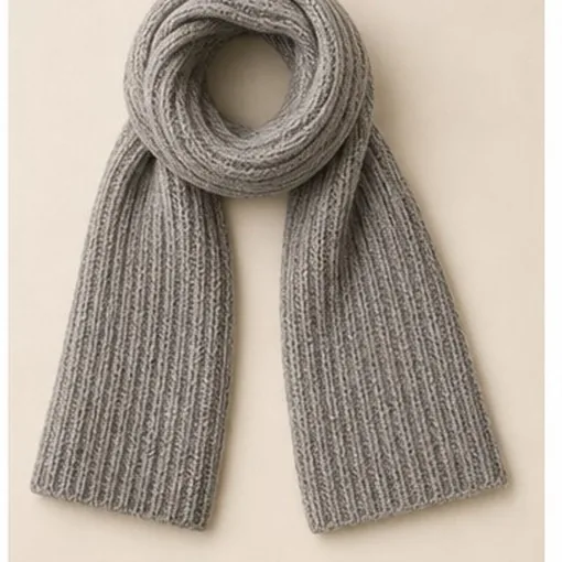 Wide Rib Scarf — Small